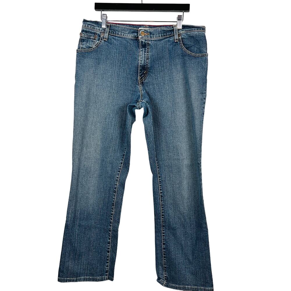 Vintage Levi's 550 Jeans Denim Blue Stretch - 16 Long
